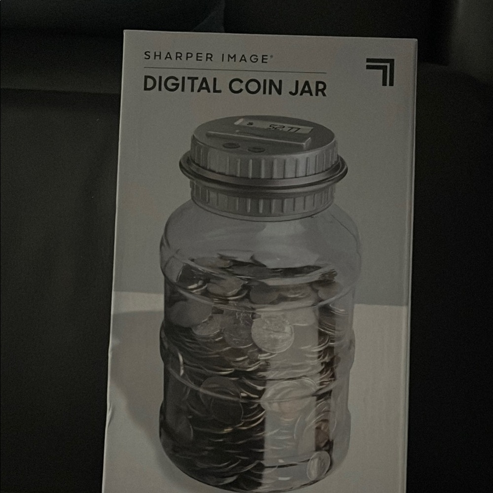 Sharper Image Electronic Coin Counter Jar